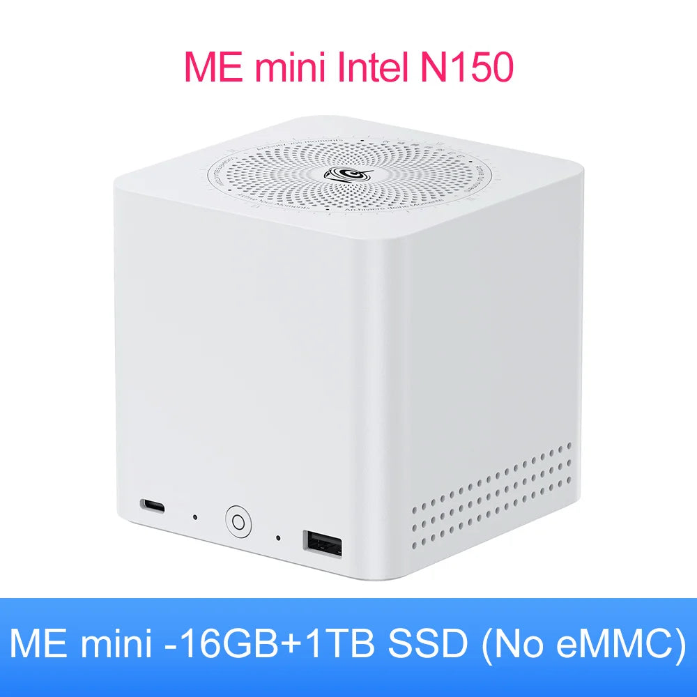 Beelink ME Mini ME Pro Intel Twin Lake N150 LPDDR5 4800MHz 16GB RAM 1T SSD WiFi6 4K Dual Lan home network storage nas mini host
