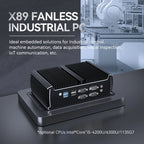 XCY X89 Industrial IPC Fanless Mini PC Intel i7-1165G7 6x COM RS232 RS485 2x Mini PCIe WiFi SIM 4G LTE CAN-Bus Windows Linux