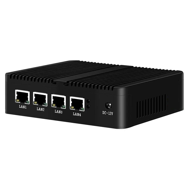 Intel Celeron J1900 N2830 J6412 Firewall Appliance Mini PC with 4xi225V i226V NIC 1xHDMI Support Pfsense OPNsense Soft Router