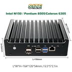 Intel Celeron 6305/N150/Pentium Gold 8505 Soft router 6Lans i226-V 2.5G Fanless Mini PC NVMe SATA pfSense Firewall Appliance