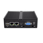 Metal Case Mini PC Intel N2840 Desktop Computer Pfsense DDR3L Msata SSD 2Lan 2COM VGA HD Display