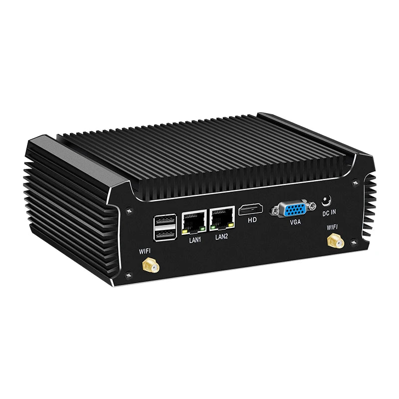 Mini PC Fanless Dual LAN Core i5 5200U i3 5005U Celeron 2955U 2*COM RS232 DDR3L PC WIFI Linux Ubuntu Industrial Mini Computer