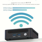 GenMachine AMD Ryzen 5600H 5700U 5800H 5800U ES Windows 11 MINI PC DDR4 SSD WIFI6 BT5.2 Gaming Pc Diy Gaming Computer