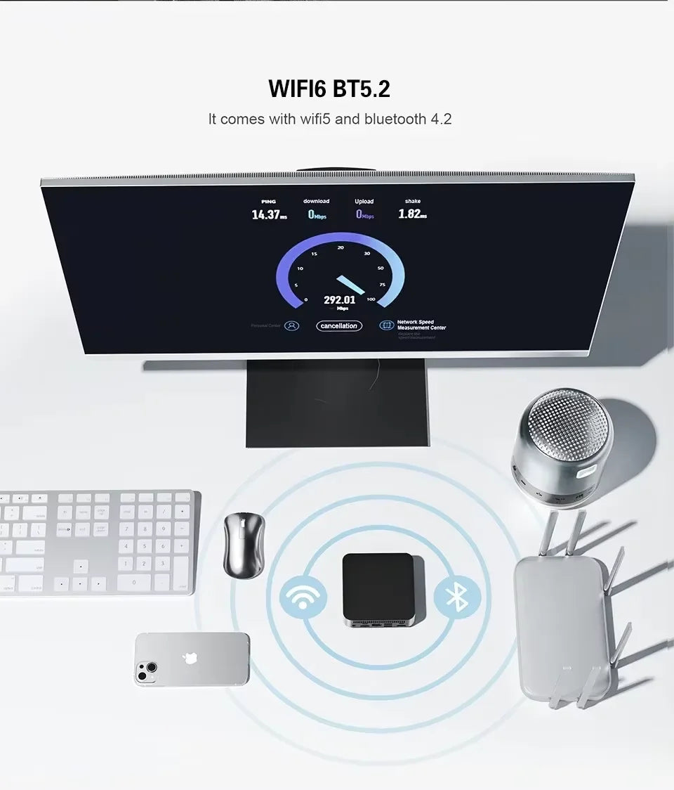 2026 Brand New Intel Core i9-8950HK Windows 11 Pro 16GB RAM 1TB SSD Gaming i9 Computer WiFi 6 USB3.0 Mini Desktop Computer PC