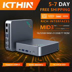 KTHIN MID3 Mini PC i5 1340P 13600H WIFI6 BT5.2 Mini Computer DDR5 16GB RAM 512GB ROM 2.5G LAN USB4.0 Mini Desktop Computer