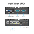 XCY Firewall Router Mini PC Celeron J1900 N100 N5105 J4125 4x 2.5G Ethernet Support Virtualization OpenWrt Pfsense OPNsense EXSI