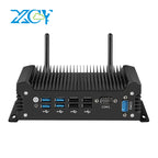 XCY-X58 Fanless IPC i5-1335U i7-10710U Mini PC 2x DB9 RS232 2x Ethernet 8xUSB WiFi 4G Modem Support Win10/11 Linux DC12-19V