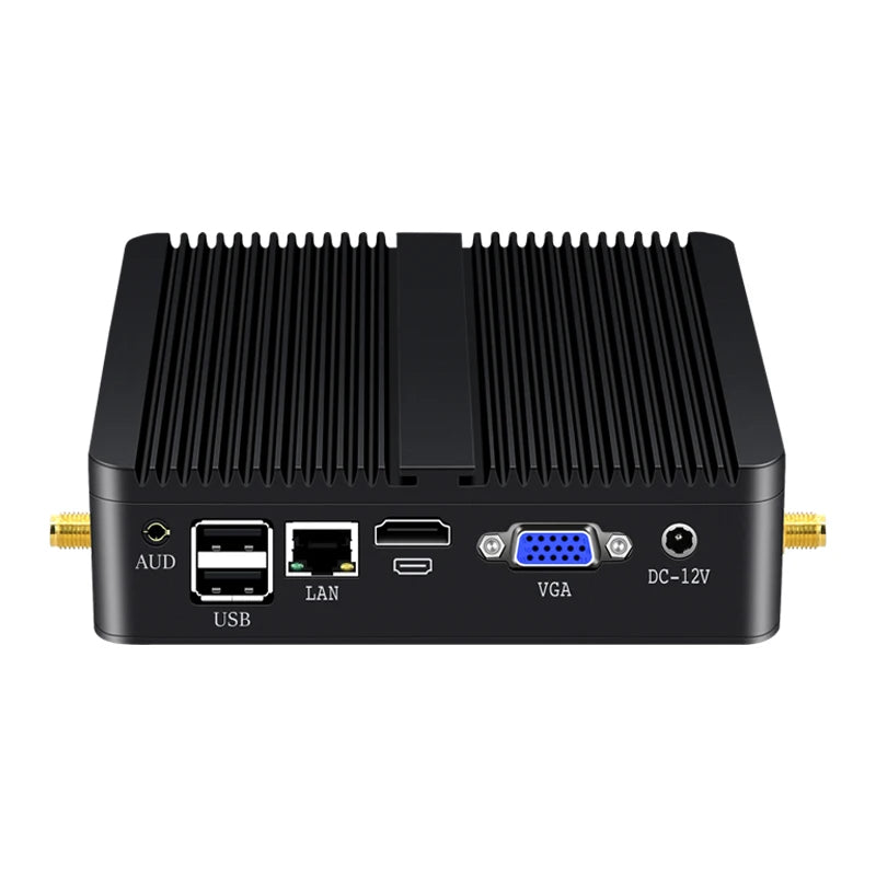 Helorpc Fanless Industrial Mini PC Inter Core i3/i5/i7 Processor with 4xUSB3.0 4xUSB2.0 HDMI VGA Support WIN10 LINUX  Computer