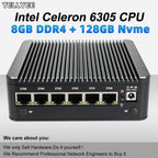 New Intel 6305 Soft router 6 LAN I226-V 2.5G fanless Mini PC DDR4 2*NVMe HD DP firewall OPNsense Mini PC