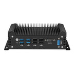 DC12V-19V Fanless Industrial PC Intel Core 4th-13th Gen Processor 2x RS232 2x Ethernet 8xUSB HDMI VGA Mini PCIE Win11/10 LInux