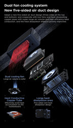 TexHoo MINI PC AMD R7 8745HS 7840HS 7735HS R5 6600H DDR5 NVMe Dual HDMI DP 4K Wifi6 WDesktop Gaming Computer Dual network ports