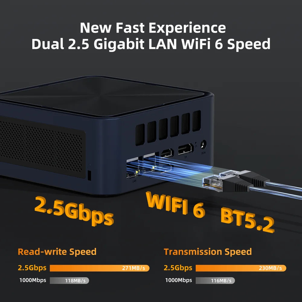 ZXIPC Mini PC AMD Ryzen 7 8745HS  R5-6600H R7-7735HS R7-7840HS DDR5 M.2 NVME SSD  Support 4K HDMI Display/WiFi6/USB3.2/Office
