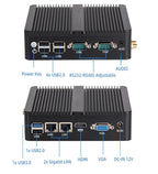 Fanless Mini PC IPC Intel J1900 J2900 i5-5200U 2xEthernet 2x COM DB9 HDMI VGA mPICE Expansion WiFi 4G LTE Support Windows Linux