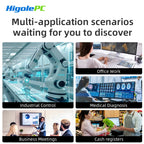 Higole F6APL 10.1'' Fanless Mini PC Intel J3455 Windows 10 WiFi5 4GB 64GB 2340mAh 4K RS-232 RJ45 Laptop Desktop PC Mini Computer