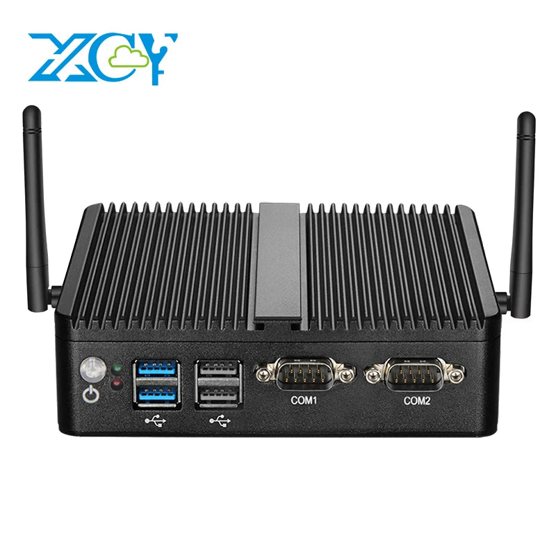 Fanless Mini Industrial PC Intel Celeron N5105 2x RS232 Serial Ports 2x Gigabit Ethernet Mini-PCIe Expansion Windows Linux