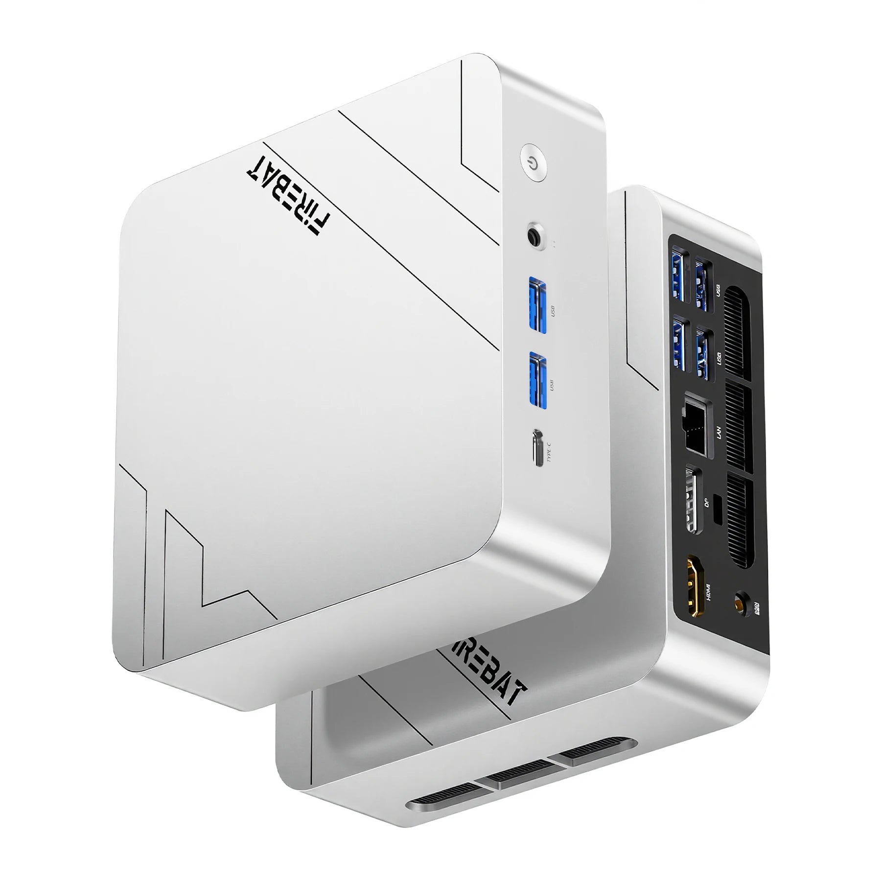 FIREBAT F1 MINI PC AMD Ryzen 7 H255 LPDDR5 24GB RAM 1TB SSD WIFI6 BT5.2 Portable Desktop MINI-PC Windows 11 Desktop Computer