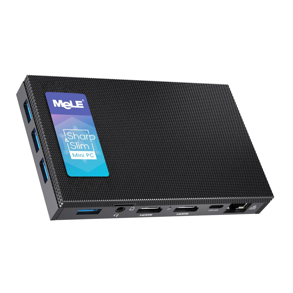 MeLE Quieter3Q Fanless Mini Computer Jaskperlake N5100 8G 128G Intel Mini PC NVMe SSD 4K HDMI HDR 2.4G 5G Gigabit PXE