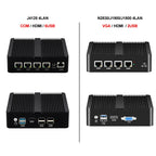 Firewall Router pFsense Fanless Mini PC Celeron J1900 J4125 4 Core 4 LAN Gigabit Windows 10 Linux Openwrt Industrial  Server