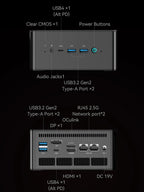 MINISFORUM UM890 Pro Mini PC AMD Ryzen 9 8945HS Windows 11 Mini Computer DDR5 32GB 1TB NVME SSD Oculink DP WiFi 6 Gaming Mini PC