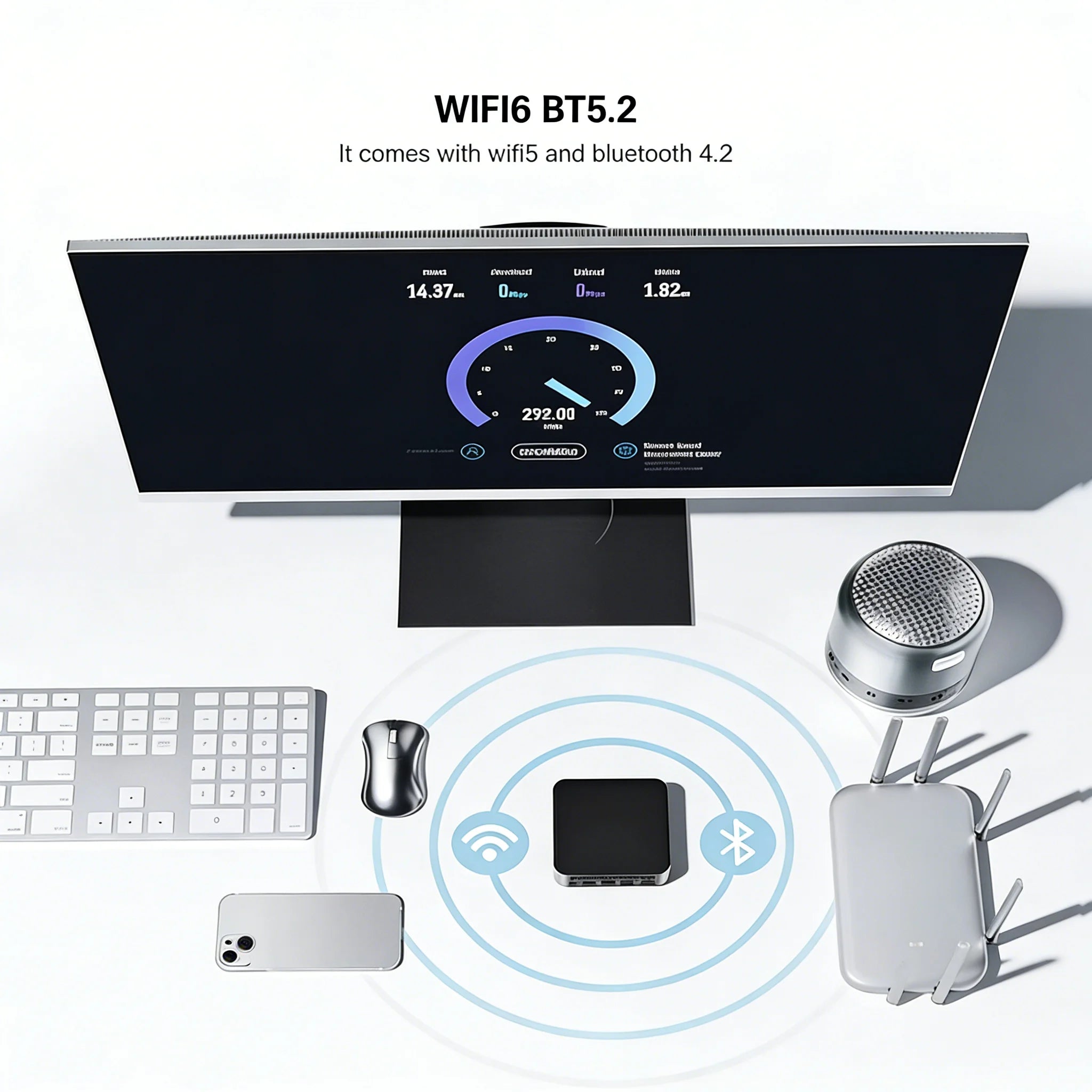 Powerful Mini PC Intel Core i9 8950HK 16GB RAM 1TB SSD Windows 11 WiFi 6 BT5.2 4K HD Mini Gaming Desktop Computer for Office Stu