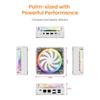 Genmachine Ryzen9 8945HS ES 7840HS 7940HS 8845HS 7640HS ES Mini PC Win 11 WiFi 6 Gaming PC Supprot DDR5 4800MHz Ram Display 4K