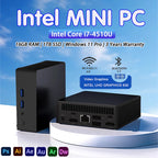 【3-year warranty】2026 New Portable Mini PC Gamer Intel Core i7 4510U Windows 11 Mini Computer Gaming PC Desktop i7 Mini PC