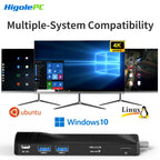 Higole D5 PC Stick Fanless Mini PC Intel Pentium N4200 Windows 10 WiFi5 4GB 64GB Laptop Desktop PC 4K TV Stick PC Mini Computers