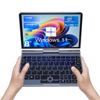 8 Inch Mini Laptop N150 Notebook IPS Touch Screen Portable Netbook Windows 11 Mini PC Micro Computer Bluetooth 5.2 12GB LPDRR5
