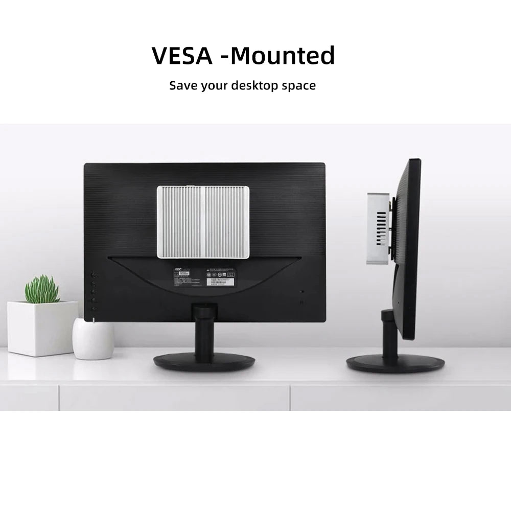 XCY Fanless Mini PC Intel Core i7 4500U i5 5200U 300M WiFi Gigabit Ethernet 8x USB VGA HDMI Display Windows 10 Linux HTPC