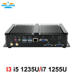Partaker Fanless Industrial Mini PC Intel Core i7 1260P i5 1235U 2*DDR4 Msata+M.2 PCIE Mini PC Windows 11 HTPC Nuc VGA HDMI