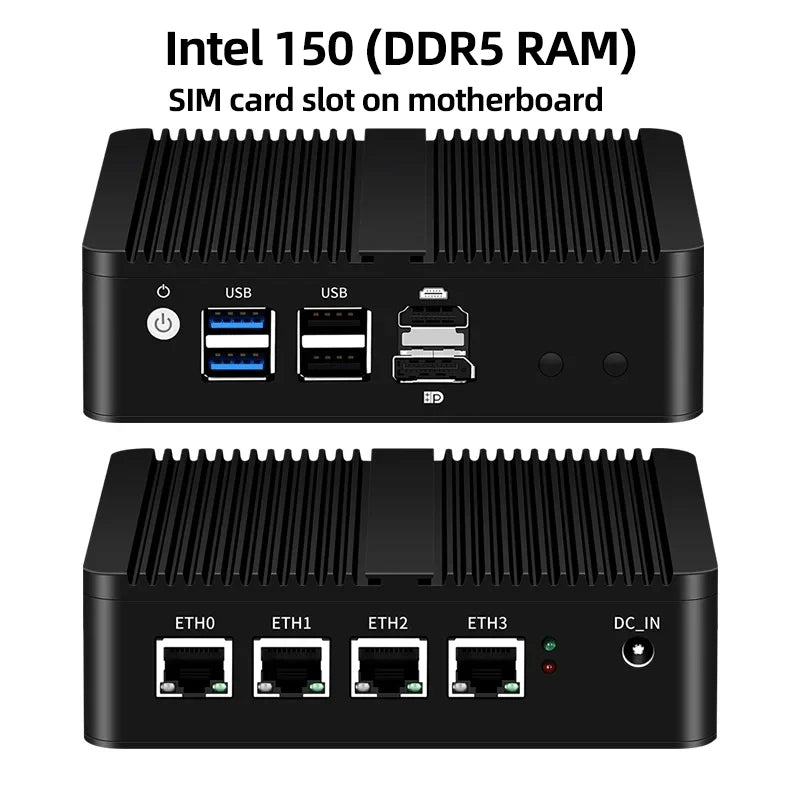 XCY Firewall Router Mini PC Celeron J1900 N100 N5105 J4125 4x 2.5G Ethernet Support Virtualization OpenWrt Pfsense OPNsense EXSI