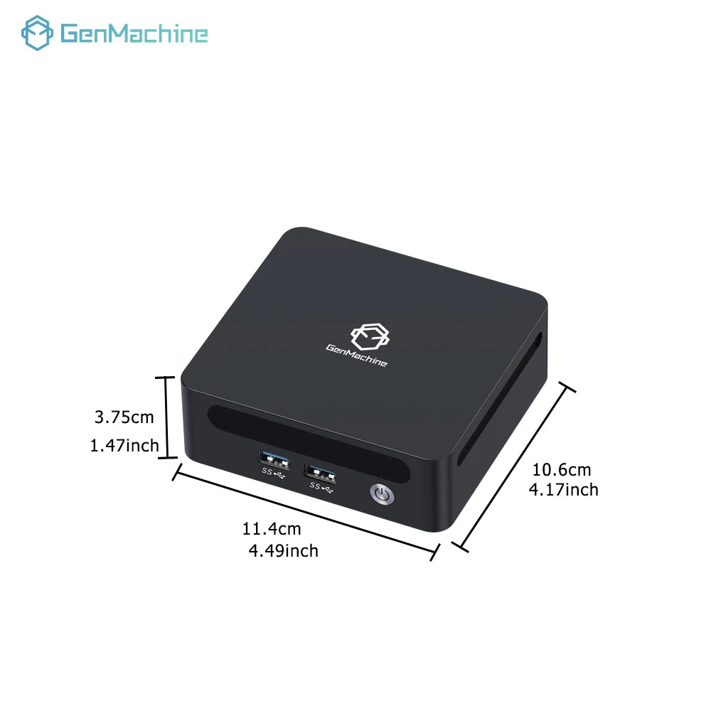 GenMachine AMD Ryzen 5600H 5700U 5800H 5800U ES Windows 11 MINI PC DDR4 SSD WIFI6 BT5.2 Gaming Pc Diy Gaming Computer