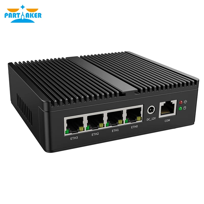 Partaker Mini PC N5105 N150 J4125 J6413 Soft Router 4 Intel i226 2.5G LAN pfSense Firewall Appliance 2xDDR4 OPNsense VPN Server