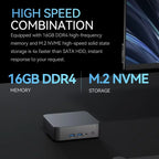 Powerful Mini PC Intel Core i9 8950HK 16GB RAM 1TB SSD Windows 11 WiFi 6 BT5.2 4K HD Mini Gaming Desktop Computer for Office Stu