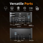 Intel Xeon W-10885M ECC RAM Win11 Mini Gaming PC 2*DDR4 NVME 2Lans Office Gamer Desktop Computer 2186M Web Server Host HD DP