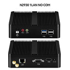 Fanless Mini PC Intel Celeron N2930 J1900 N2840 Dual LAN Windows 10 4 Core Industrial Mini Desktop Computer COM WiFi HTPC