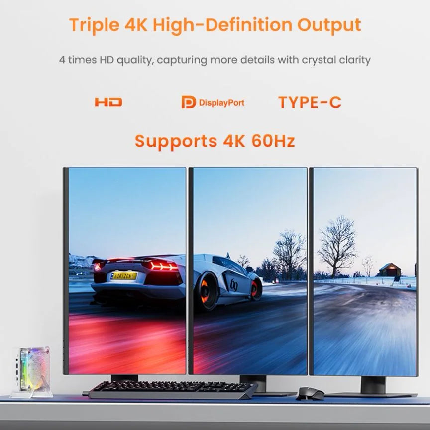 Genmachine Ryzen9 8945HS ES 7840HS 7940HS 8845HS 7640HS ES Mini PC Windows 11 WiFi 6 Gaming PC DDR5 4800MHz Display 4K Computer