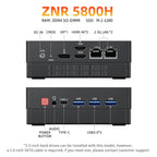 TexHoo AMD R7 6800H 6600H 6600U 7530U 5800H  4800H 4500U Mini PC  DDR5 NVMe SSD WiFi 6  BT5.2 HDMI DP  Dual LAN Desktop computer