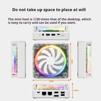 Genmachin AMD 7840HS 7735HS 7735U R9 6900HX Mini Pc Windows 11 Ryzen DDR5 4800Mhz M.2 WIFI6 BT5.2 Pc Game Diy Gaming Computer
