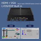 XCY X26G Industrial Mini PC Support Windows XP/7/8/10 Linux Intel i5-3317U 1037U 4x COM RS232 8x USB HDMI VGA Mini PCIE LVDS