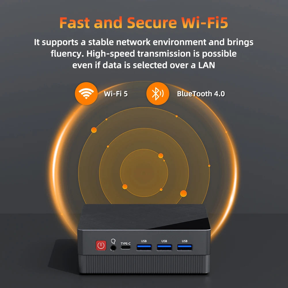 TexHoo Mini PC AMD Ryzen7 7730U R5 4300U R3 5300U Desktop Gaming Computer WIFI5 BT4.0  DDR4  Triple Display Dual  LAN