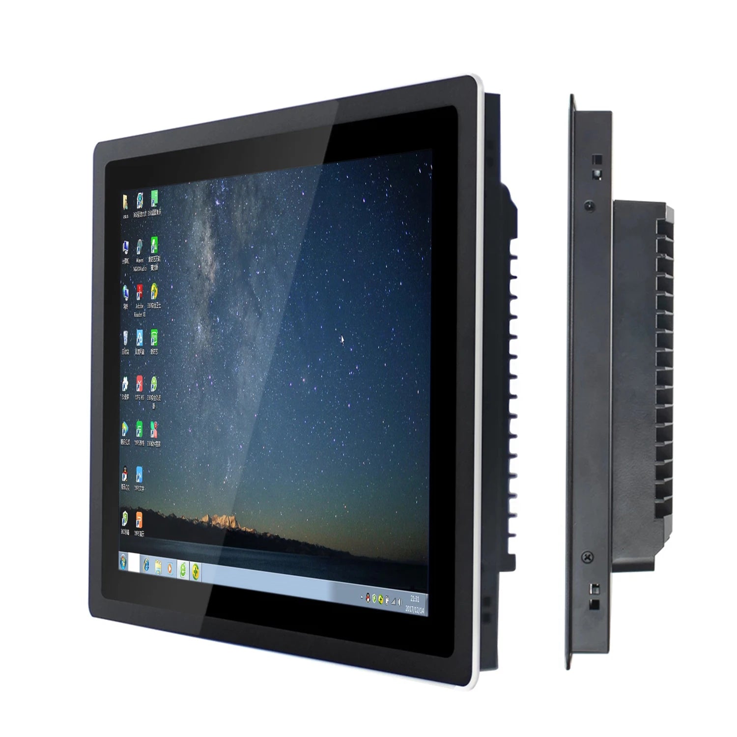 13.3 15.6 18.5 21.5 Inch Industrial Computer J1800 All in One PC Panel with Capacitive Touch Screen Built-in WiFi for Win10 Pro