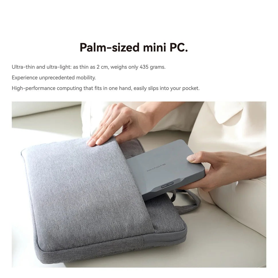 Khadas Mind Pro/2/2s AI Mini PC, Micro Desktop Computer with Intel Core Ultra 7 155H, up 64GB+2TB, Windows 11 Home, 8K Display