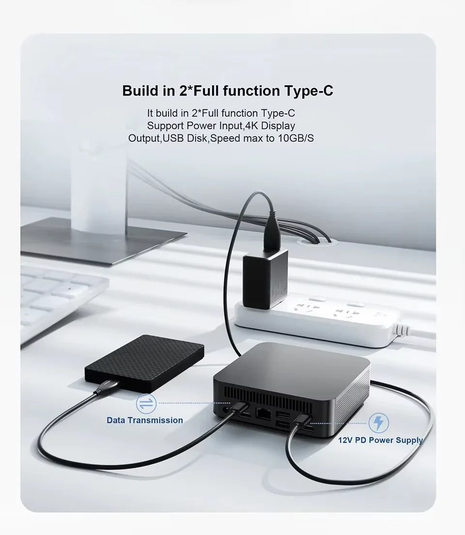 2026 Brand New Intel Core i9-8950HK Windows 11 Pro 16GB RAM 1TB SSD Gaming i9 Computer WiFi 6 USB3.0 Mini Desktop Computer PC