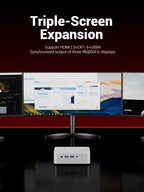 FIREBAT F1 MINI PC AMD Ryzen 7 H255 LPDDR5 24GB RAM 1TB SSD WIFI6 BT5.2 Portable Desktop MINI-PC Windows 11 Desktop Computer