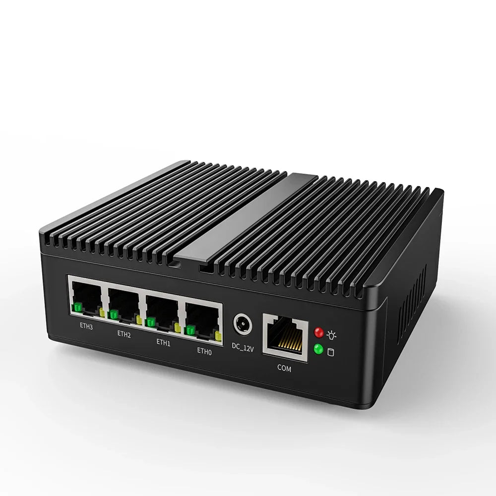 Industrial Mini PC Intel Celeron 6305/Pentium J5005 Soft Router 4xIntel I226V 2.5G LAN DDR4 NVME SSD PfSense Firewall Appliance