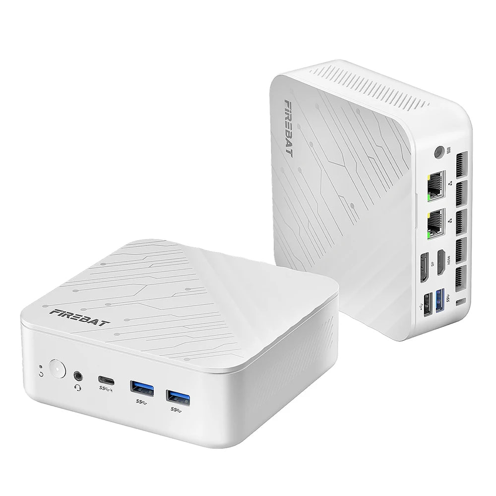 FIREBAT AM02 Mini PC AMD Ryzen 7 H255 DDR5 16GB RAM M.2 PCIe 512GB SSD WiFi6 BT5.2 1000M LAN Portable Windows11 Desktop Computer