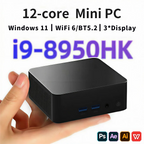 2026 Mini PC Core i9-8950HK/i7-4510 Windows 11 Pro Desktop PC Gaming Computer 16GB DDR4 512GB/1TB SSD WiFi6 BT5.2 4K Pc Desktop