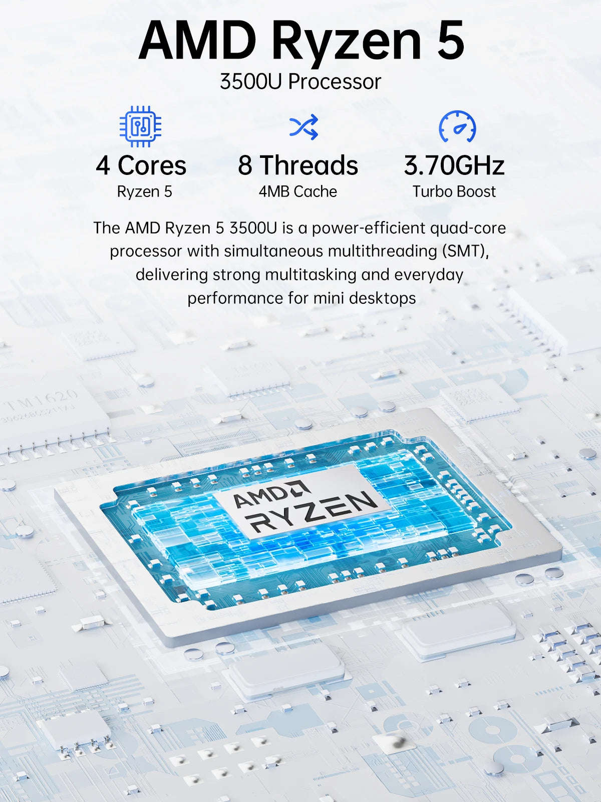 GMKtec NucBox G10 Mini Pc  AMD Ryzen™ 5 3500U 2*DDR4 SO-DIMM 16GB/32GB RAM 512GB/1TB ROM Wifi 5 BT 5.0