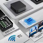 Powerful Mini PC Intel Core i9 8950HK 16GB RAM 1TB SSD Windows 11 WiFi 6 BT5.2 4K HD Mini Gaming Desktop Computer for Office Stu